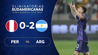 PERU vs ARGENTINA 0-2 RESUMEN ELIMINATORIAS SUDAMERICANAS FECHA 4
