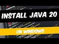 Install Java 20 On Windows