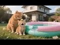 Download Lagu The Other Cats Didn’t Let Ginger Swim With Them, So Mama Cat Took Her to Swim in the River 🐱🌊