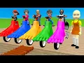 Download Lagu Squid Game vs Scary Teacher 3D Foot Motorbike Climb Wooden Ladder Kill Monster 5 Times Challenge