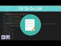 To Do List - C Beginner Project