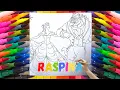 Experience Disney Princess Coloring Pages Beauty and the Beast Belle and Beast Walking Side by Side