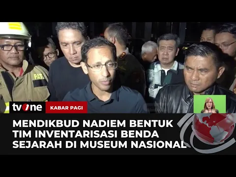 Nadiem Makarim Datangi Museum Nasional Pascakebakaran