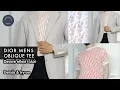 Dior Mens Oblique Devore Effect Sheer T-Shirt - by Kim Jones Ready-to-wear try-on