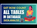 How To Get Record Count For All The Tables In SQL Sever Get List Of All Tables Their Row Count