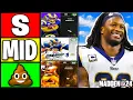 Ranking THE BEST RUNNING BACKS in Madden 24