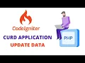 UPDATE DATA IN DATABASE USING CODEIGNITER PHP FRAMEWORK CURD APPLICATION USING CODEIGNITER