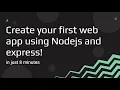 2 Create Your First Web App with Node js and Express js