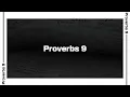 Proverbs 9 Bible Reading NIV