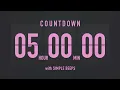 5 Hour Countdown Timer Flip Clock with Simple Beeps
