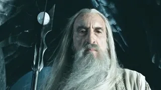 اقوى مشاهد فيلم سيد الخواتم موت الساحر الخائن سارومان عودة الملك Lord Of The Rings 