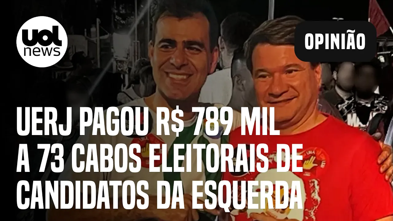 Uerj pagou R$ 789 mil a 73 cabos eleitorais de candidatos da esquerda