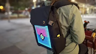 Can this LED backpack actually improve your visibility on the road Divoom Pixoo Backpack-M Review