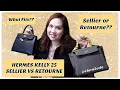 Hermes Kelly 25 Sellier vs Retourne What Fits 7RP Insert Size Confusion Celine Strap Hack