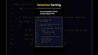 selection sort in Java