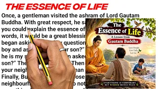 The Essence of Life-Gautam Buddha|English Reading||English Story || English padhna kaise sikhe?