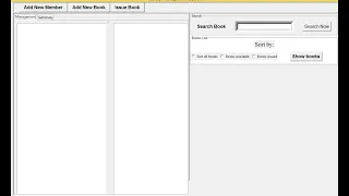 Simple Library Management System GUI using SQLite in Python