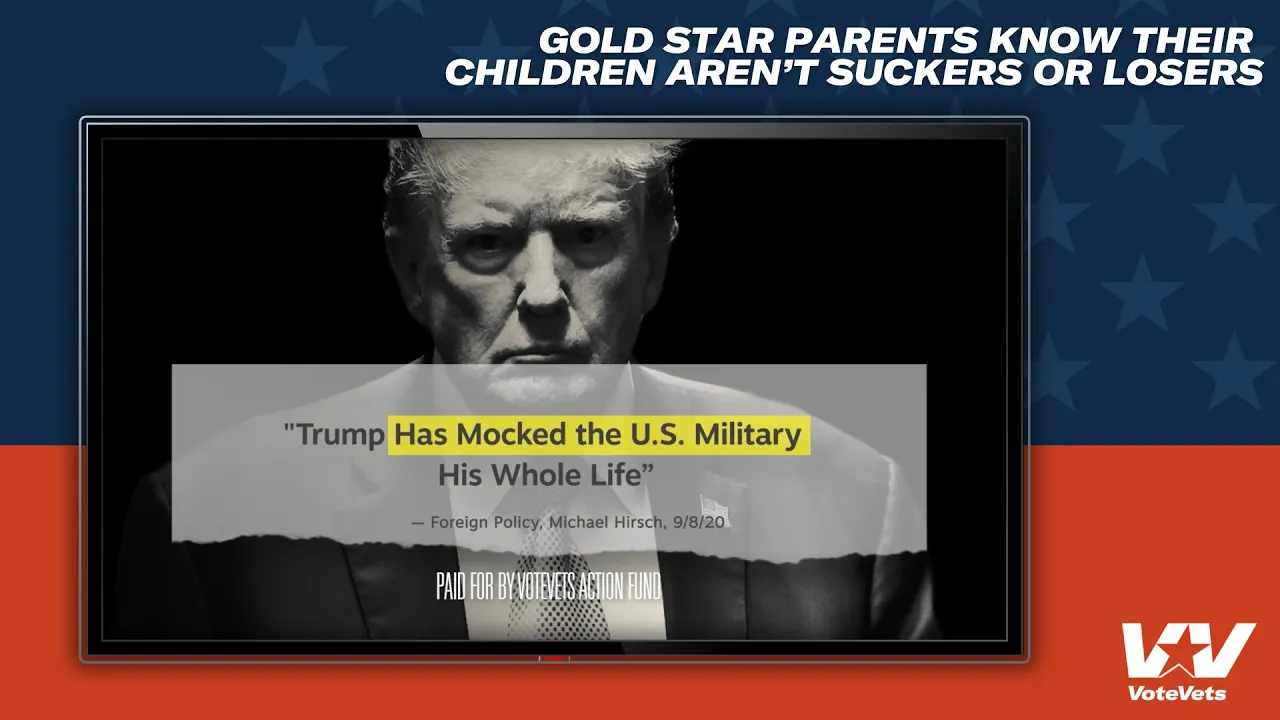 VoteVets — Trump's alleged comments about fallen soldiers (YouTube video ad)