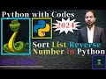 Sort List Reverse in Python Python with Codes 2024 Urdu