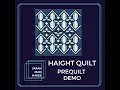 Haight Quilt Digital Coloring Page Demo on PreQuilt