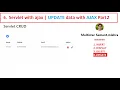 6 Servlet with ajax UPDATE data with AJAX Loader Part 2 CRUD Operation Advance JAVA