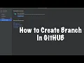 How to create a new branch on GitHub Commit Push