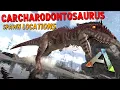ARK Carcharodontosaurus ALL Spawn Locations ALL MAPS