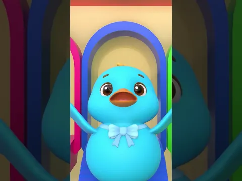Cinco Patitos (Canción para Aprender los Colores) | Canciones Infantiles | ZuZoo en Español #shorts