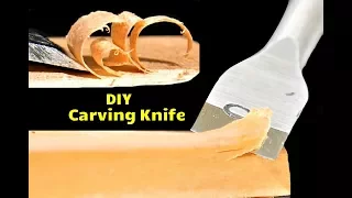 How To Make A Wood Carving Knife From An Old Drill Bit Using The Knife Itself 