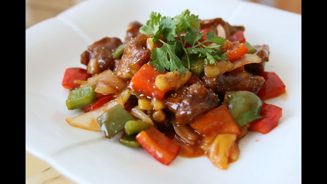 SWEET SOUR PORK RIBS - SUON XAO CHUA NGOT   Helen