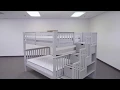 BK981 Full over Full Stairway Bunk Bed