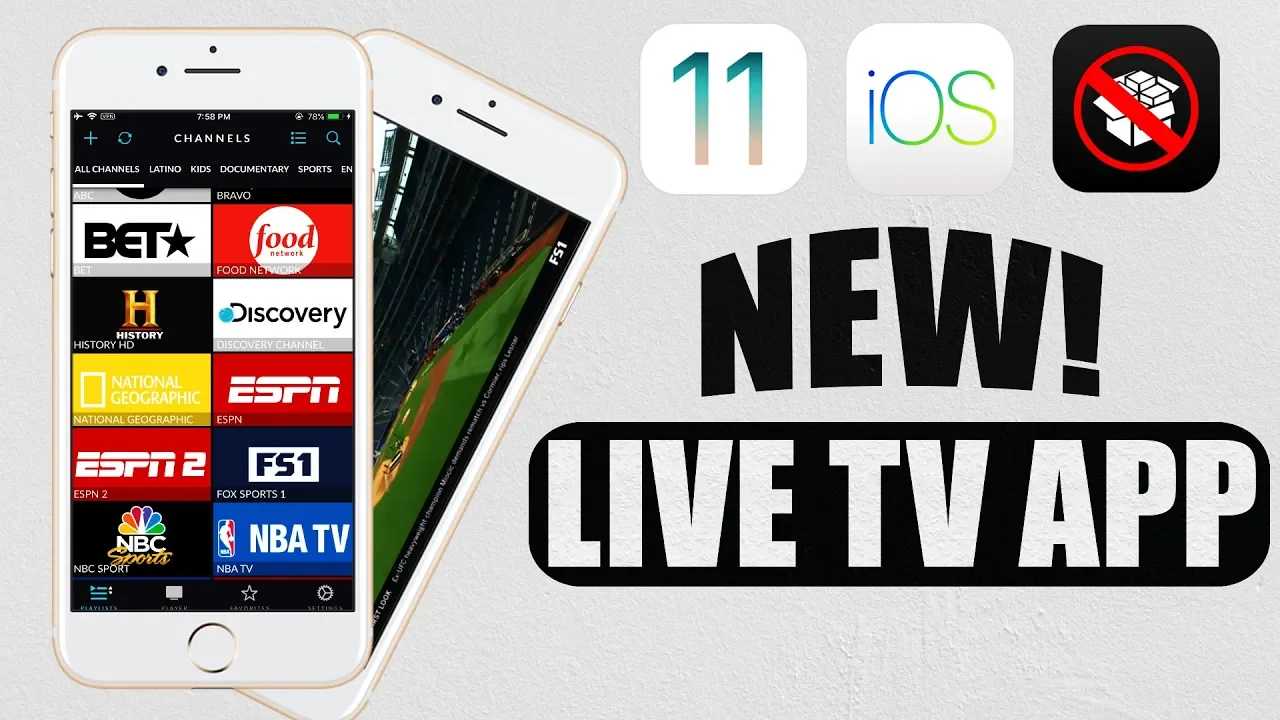 LIVE TV Channels Apps FREE + LEGAL on iPhone iOS 10 - 14 (NO JAILBREAK). 