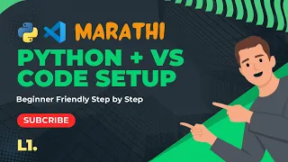 L1 - How to Install Python and VS Code on Windows Complete Setup Guide for Beginners Marathi