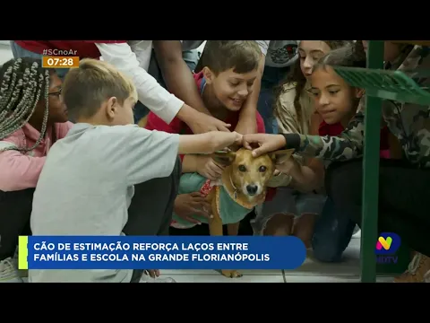 Conheça o dia a dia do cachorro que ajuda a fortalecer o relacionamento das famílias com a escola