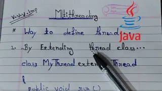 Multithreading by extending Thread class MS Coder