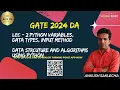 LEC 2 Python variables Data types Input method PYTHON