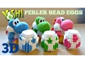 DIY 3D Perler Bead Yoshi Easter Eggs