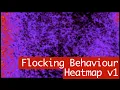 Boid Flocking Simulation Heatmap - v1