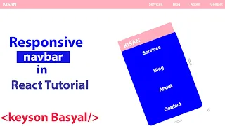 React Navbar Tutorial - Beginner React JS Project Fully Responsive