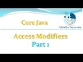 Core Java 62 - Access Modifiers Part 1