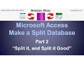 How to Split an Access Database Two Methods