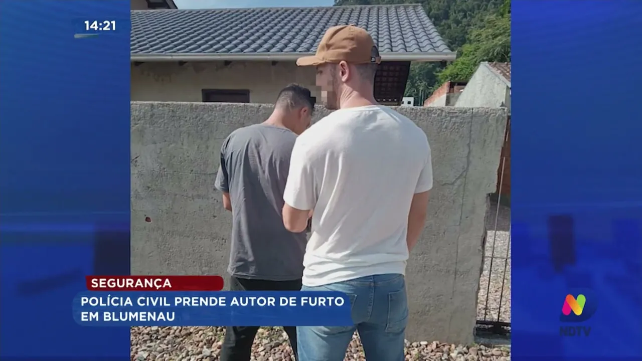 Polícia Civil prende autor de furto em Blumenau