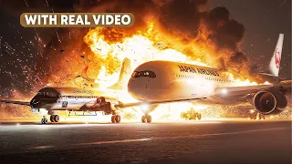 Airbus A350 Crashes IMMEDIATELY After Landing (With Real Video)