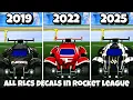 EVERY RLCS DECAL IN ROCKET LEAGUE HISTORY 2019 - 2025