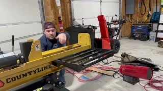 Log Splitter Table Attachment - CountyLine 25 Ton How To