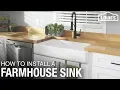 How To Install a Farmhouse Sink DIY Kitchen Remodel