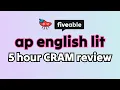 AP English Literature - 5 Hour CRAM review all essays