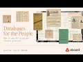 Databases for the People How to use AI to unlock library archives Aboard Office Hours