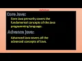 Difference Between Core Java And Advance Java By Binary Dcoder Hindi