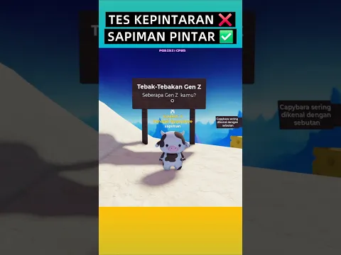 tes kepintaran sapiman #roblox